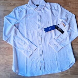 P*NWT Vince Camuto Mens White Dress Shirt. Super Soft, Sz. S, Msrp$88
